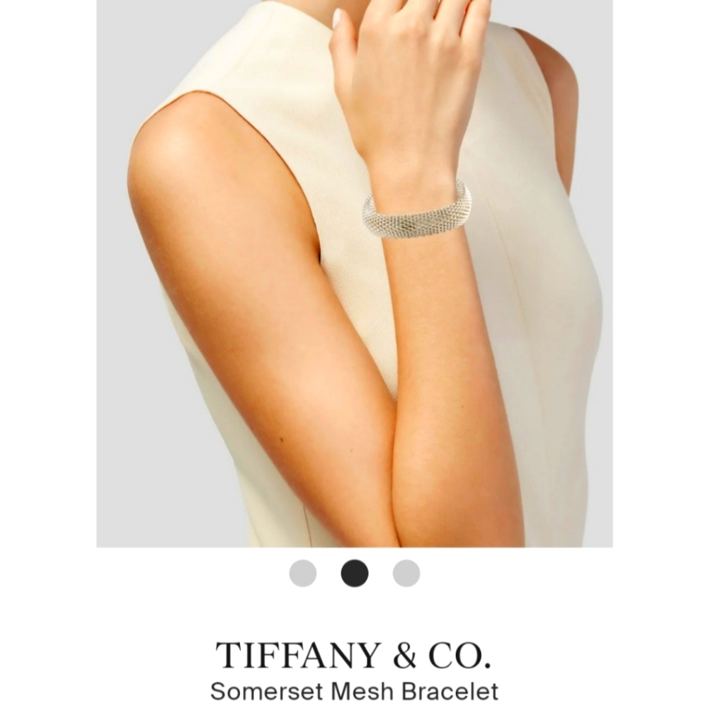 Tiffany's Somerset mesh bracelet, sterling silver, size 7.5